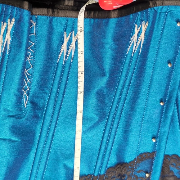 Blue underbust Corset, CorsetStory - Picture 3 of 4